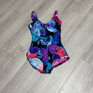 Maxine of Hollywood Cinched Front One Piece  Swimwear